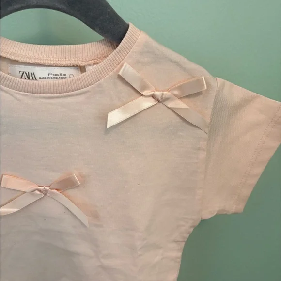 ZARA BOW T-SHIRT - Picture 5 of 9